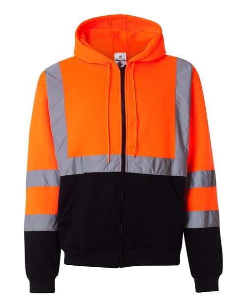 Kishigo - Hi-Vis Full-Zip Hooded Sweatshirt